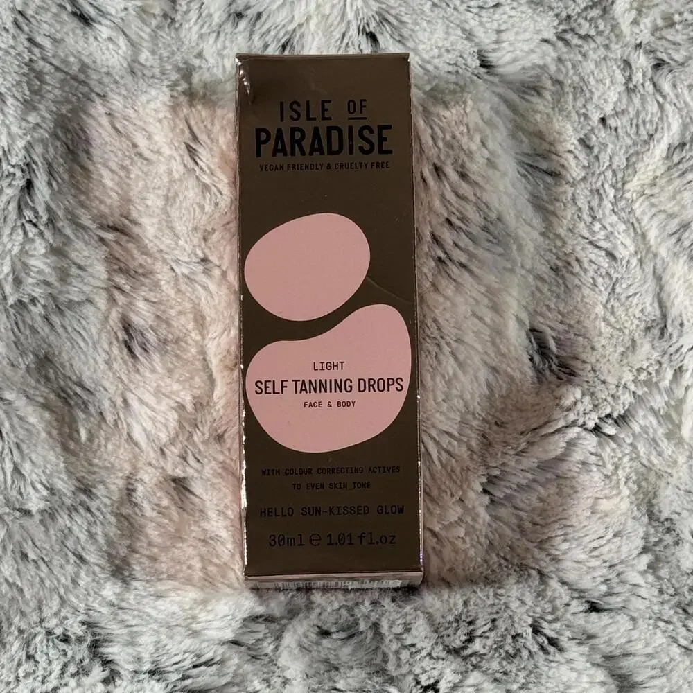 Isle of Paradise Light Self Tanning Drops 1.01 oz 30 ml 75% Full
